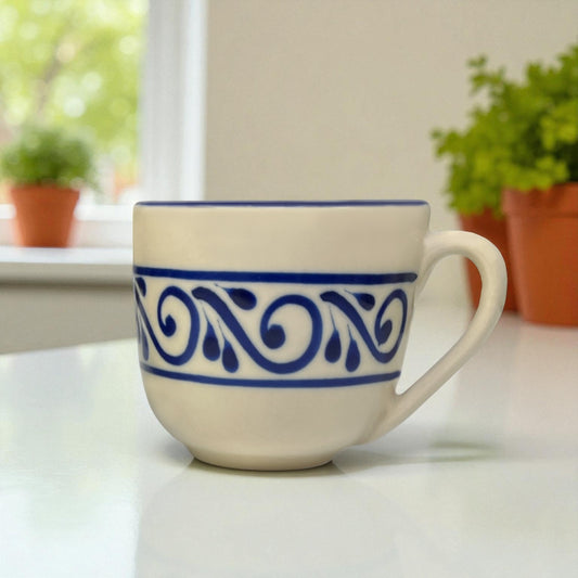 Café Mug - Tribal Blue