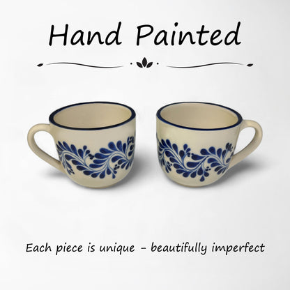 Café Mug Set of 2 - Garden Blue